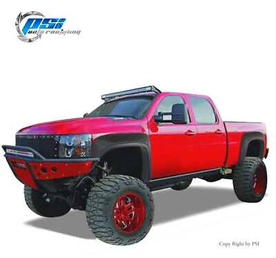 Extension w/ Trim Flares Fits Silverado 1500 07-13 2500 3500 HD 07-14 Textured Foto 1 de 4