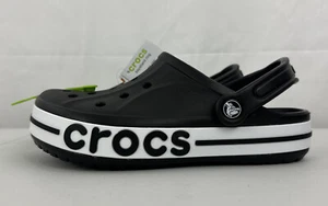 Crocs Bayaband Clog Unisex Women's US Size 7 Black & White 205089-066 NWT - Picture 1 of 15