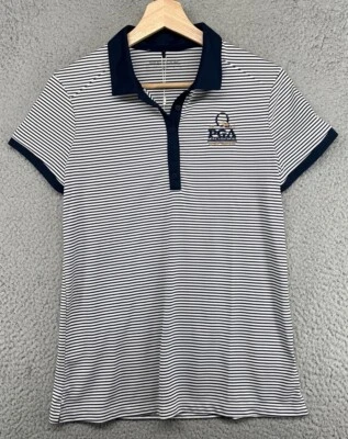 Polo a rayas hueco de golf Nike para mujer 2017 PGA Championship Codorniz talla M nuevo con etiquetas Foto 1 de 4