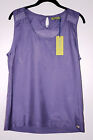 VERSACE JEANS Purple ORCHID Silver Chain & Logo TOP Viscose SHIRT 2 $250