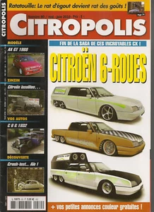 CITROPOLIS 80 CITROEN CX 6-RAD WEBER CITROEN AX GT 1988 CITROEN C6 G UTI - Bild 1 von 2