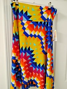 Lularoe "Azure" Multicolor Midi Skirt Size S NWT - Picture 1 of 1