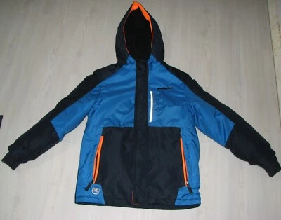 Boy's Zero Xposure Heavyweight Color block Puffer coat blue size M 10-12 - Image 1 of 4