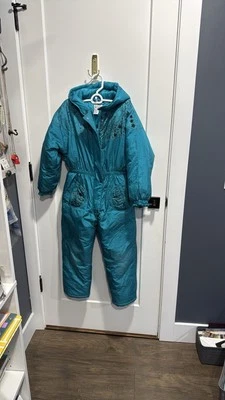 Traje de nieve Polar Wind vintage verde azulado 10/12 juvenil  Foto 1 de 4
