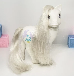 My Little Pony MLP G1 Pony Novia Palomas Anillos Boda Blanco Brillante Cabello De Colección - Imagen 1 de 8