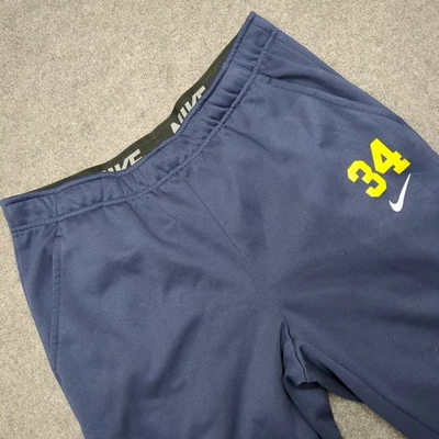 Pantalones deportivos Nike Dri Fit azul marino para hombre talla grande número 34 logotipo Foto 1 de 4
