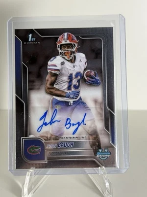 2025 Bowman University Chrome Jadan Baugh 1st Bowman Auto #BCA-JBA (RC) Florida - Image 1 of 2