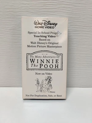 Walt Disney Home Video Special In School Program Winnie The Pooh Not For Resale - Image 1 of 4