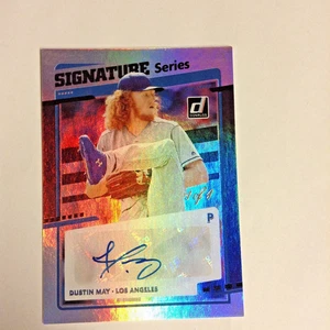 2020 Panini Donruss Signature Series Dustin May Rookie Auto 1/1 #SS-DM DODGERS! - Picture 1 of 10