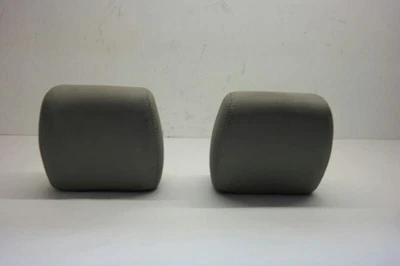 07-17 GMC ACADIA ЦЕНТР 2-Й РЯД ПОДГОЛОВНИК КОМПЛЕКТ ИЗ 2 СЛЕВА СПРАВА OEM СЕРЫЙ КОЖАНЫЙ - Изображение 1 из 4