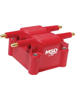 MSD Ignition Coil Dis Performance Replacement Square Epoxy Red 36000 V (8239) - Image 1 of 4