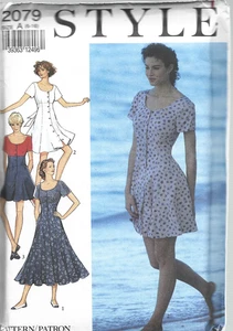 STYLE Pattern #2079-Misses Dresses, Culotte-Dress in Sizes 6-16 - Picture 1 of 1