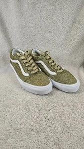 Vans Old Skool Gold Glitter, Mens 6, Women's 7.5, Pre-owned, Great Condition - Picture 1 of 11