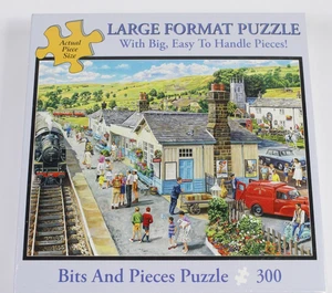 Bits and Pieces Large Format 300 Piece Puzzle The Village Station - Sealed - Picture 1 of 3