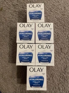 MENGE 6 Olay Regenerist Hyaluron Ultraleicht Gel Feuchtigkeitscreme - je 1,7 Unzen - Bild 1 von 4