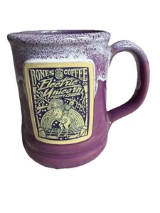 Tazza Deneen Pottery Bones Coffee Co. UNICORNO ELETTRICO 2020 lanciata a mano - Foto 1 di 6