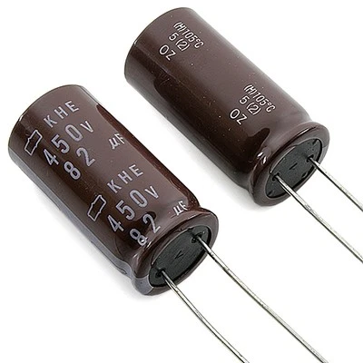 NIPPON CHEMI-CON [10pcs] EKHE451ELL820MLN3S 82uF 450V KHE Electrolytic RADIAL