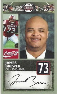 JAMES BREWER INDIANA 2011 SENIOR BOWL CARD - Picture 1 of 1