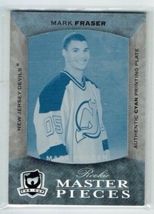 07-08 UD Upper Deck The Cup  Mark Fraser  1/1  Printing Plate  Rookie 