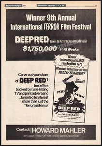 DEEP RED - Original 1976 Trade print AD / poster_ Dario Argento _ David Hemmings - Picture 1 of 1