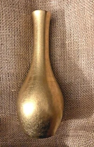 Antico vaso piccone porcellana oro bocciolo Hollywood Regency Rose Daisy USA anni '50 - Foto 1 di 10