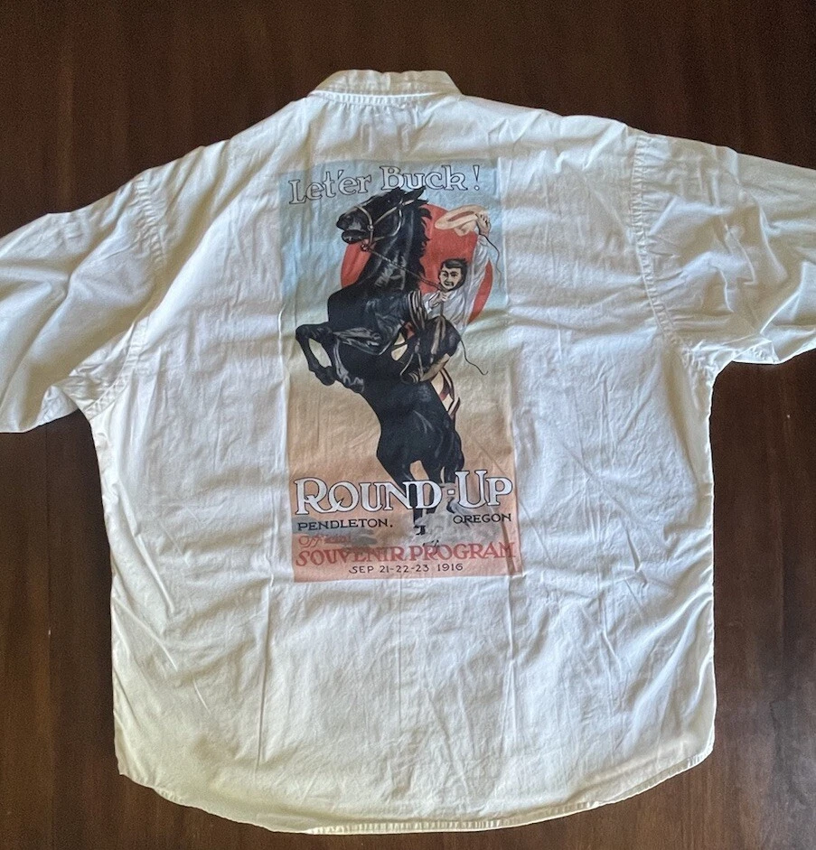 Pendleton Let’er Buck Round Up Button Down  Long Sleeve Shirt Men’s XL  S270 - Image 1 of 4