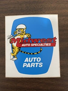 Original Midwest Auto Specialties Autoteile Aufkleber Made USA 1970’s - Bild 1 von 2