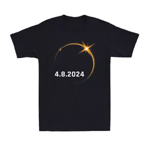 Total Solar Eclipse 2024 USA 8. April 2024 Total Solar Eclipse Geschenk Herren T-Shirt - Bild 1 von 10