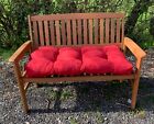 GARDEN BENCH CUSHION with blown fibre filling, 3ft, 4ft & 5ft, choice of colours