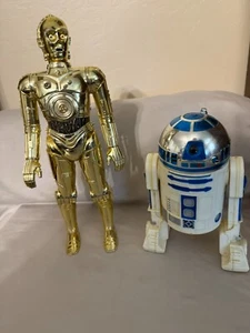 LOT OF 2 Vintage 1978 STAR WARS Action Figures - C-3P0 (12") & R2-D2 (8") - Picture 1 of 23