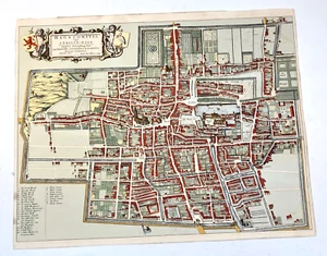 1649 Haga Comitis Niederländische Karte von Den Haag Niederlande (kann ältere Reproduktion sein) - Bild 1 von 12