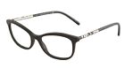 New BURBERRY B2231 3001 52mm Black Silver Eyeglasses Frames Italy