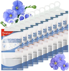 Moisture Absorbers, Hanging Closet Dehumidifier Bags, Humidity Packs, Desiccant, - Picture 1 of 6