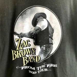 Zac Brown Band Tee Shirt, “From the Fire 2023 Tour” Tee, SZ XLG, Exc. Cond. - Picture 1 of 6