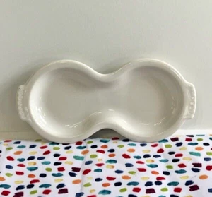Fiestaware White Figure 8 Tray Fiesta Small 10 inch Serving Tray - Picture 1 of 5