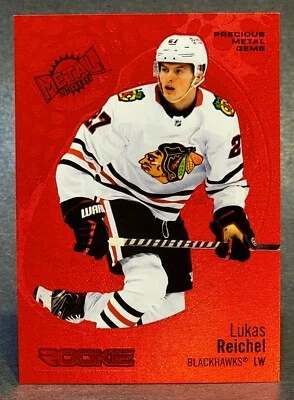 2022-23 Skybox Metal Universe Precious Metal Gems PMG #198 Lukas Reichel 52/100 - Image 1 of 2
