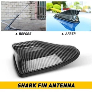 1 x antenne de toit en fibre de carbone pour aileron de requin radio signal aérien AM/FM accessoires de voiture - Photo 1/4