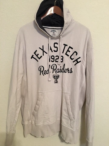 Unique Texas Tech Red Raider Banner 46 Size Large Hooded Sweatshirt Cover