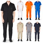 Mens Short Sleeve Coverall Overall Boilersuit Mechanic Protective Work Wear