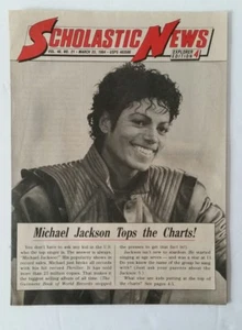 Scholastic News Explorer Mar 23 1984 Vol 46 #21 Star Michael Jackson Tops Charts - Picture 1 of 6
