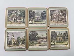 De colección. Juego de 6 Posavasos Tradicionales Pimpinela Diseño Colonial Williamsburg Reino Unido... - Imagen 1 de 7
