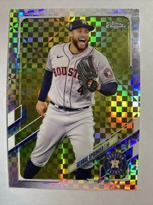 2021 Topps Chrome Baseball X-fractor #53 George Springer Houston Astros - Bild 1 von 2