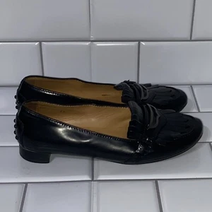 TODS Penny Loafers Black Dress Shoes Gommino Women’s Size 4.5 EU 34.5 $675 - Picture 1 of 8