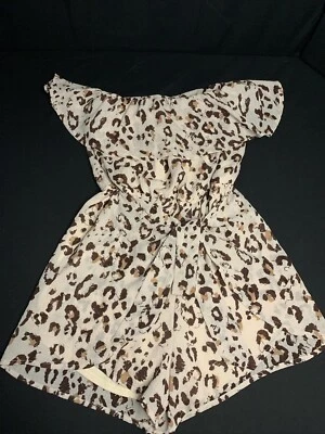 Mameluco pequeño con estampado de leopardo rubor azul Foto 1 de 4