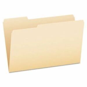 Pendaflex Essentials File Folders, 1/3 Cut Tab, Legal, 100 Folders (PFX-753-1/3)