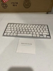 White Anker Wireless Bluetooth Keyboard Ultra Slim for iOS / Mac / Android / PC - Picture 1 of 6