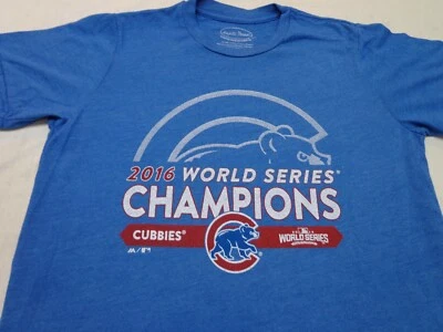 Majestic Threads  Chicago Cubs 2016 World Series T-Shirt Size Small - Image 1 of 4