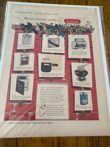 Vintage 1955 Ronson Cigarette Lighter Almost Everyone Wants One Christmas ad - Picture 1 of 1