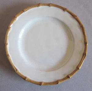 Cocktail Side Bread Plate Juliska Classic Bamboo Natural New 7 1/4" - Picture 1 of 2