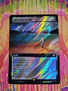 Magic The Gathering: Deserted Beach - Doctor Who - Borderless - Surge Foil - Casi Como Nuevo - Imagen 1 de 2